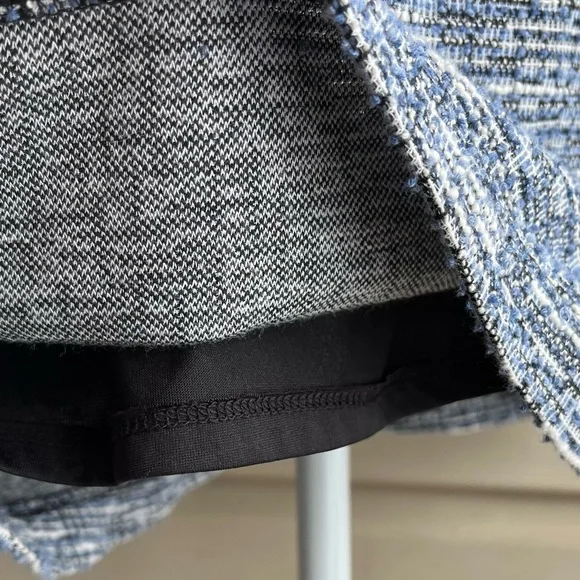 •LOFT• Keyhole Back Blue/Black Tweed Dress - Size 6 - Picture 7 of 9